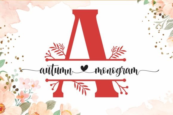 Autumn Monogram: A Warm, Handcrafted Font for Real Projects