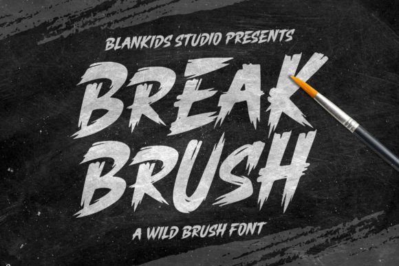 Break Brush: The Wild Brush Font That Transforms Visual Expression