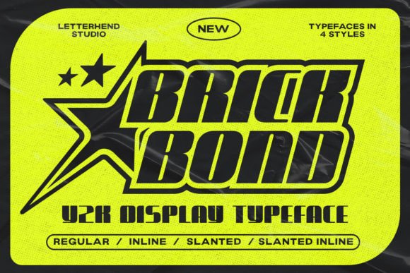 Brick Bond: A Y2K Font with Futuristic Edge