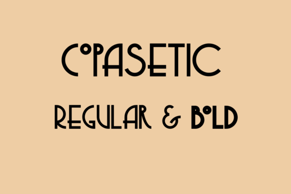 Copasetic: A Retro Sans Serif with Modern Versatility