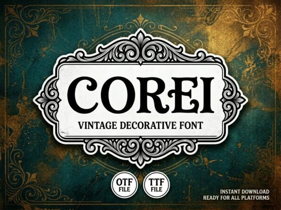 Corei: A Bold Display Font for Standout Creativity