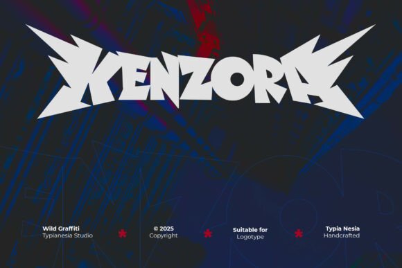 Kenzora: Wild Bold Graffiti Font