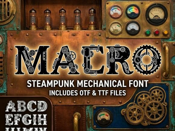 Macro: A Decorative Display Font That Commands Attention