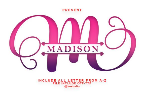 Madison: A Dainty Decorative Font
