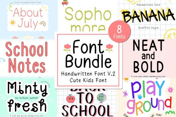 Neat Clean Handwritten Bundle V.2
