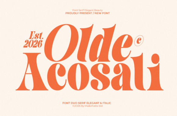 Olde Acosai: Where Typographic Refinement Meets Real-World Design Integrity