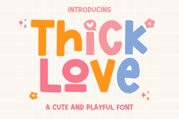 Thick Love Font: Where Playful Charm Meets Design Versatility
