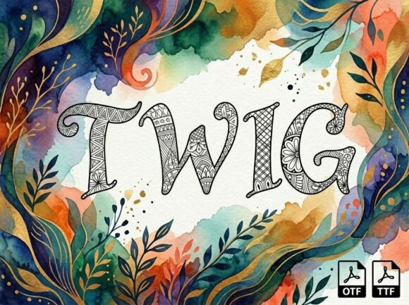 Twig: A Mandala-Style Display Font
